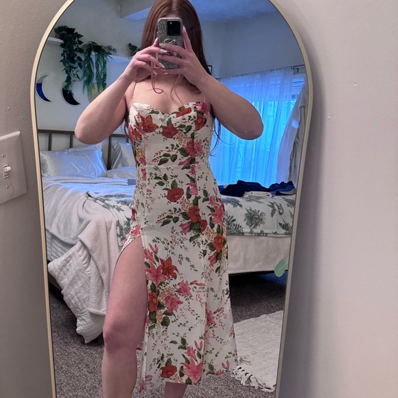 Reformation empire waist floral midi size 2 - Picture 7 of 14